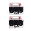 LSTYLE Dart Flights - L3 PRO KAMI Shape - Black | 2-Pack (6 Flights) | for Soft & Steel Tip Darts view 1