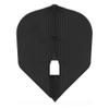 LSTYLE Dart Flights - L3 PRO KAMI Shape - Black | 2-Pack (6 Flights) | for Soft & Steel Tip Darts view 2