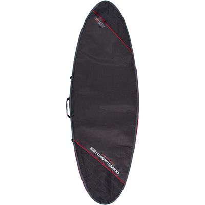 Ocean & Earth Compact Day Black/Red Fish Surfboard Bag - Fits 1 Board - 24.5" x 7'8"
