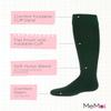 MeMoi Girls' Cuffed Opaque Knee High Socks Dark Hunter Green 8-9 view 4