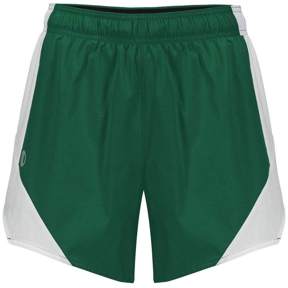 Holloway Girls Olympus Shorts, Dark Green/White, M