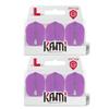 LSTYLE Dart Flights - L3 PRO KAMI Shape - Purple | 2-Pack (6 Flights) | for Soft & Steel Tip Darts view 1