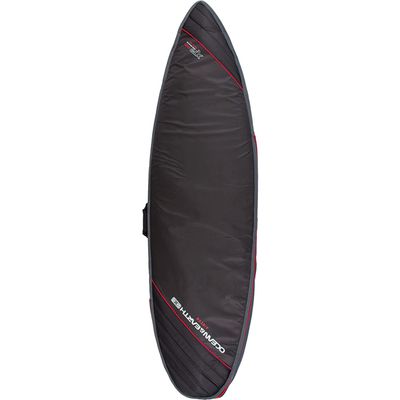 Ocean & Earth Aircon Black/Red Shortboard Board Bag - Fits 1 Board - 22.5" x 7'8"