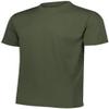Augusta Sportswear Kids' Wicking Tee Shirt, Olive, Medium view 3