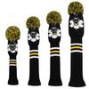Scott Edward Custom Golf Headcovers 4 Counts for Woods and Driver Fit Drivers(460CC) Fairways Hybrids/Utility view 2