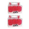 LSTYLE Dart Flights - L3 PRO KAMI Shape - Red | 2-Pack (6 Flights) | for Soft & Steel Tip Darts