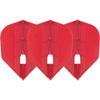 LSTYLE Dart Flights - L3 PRO KAMI Shape - Red | 2-Pack (6 Flights) | for Soft & Steel Tip Darts view 2