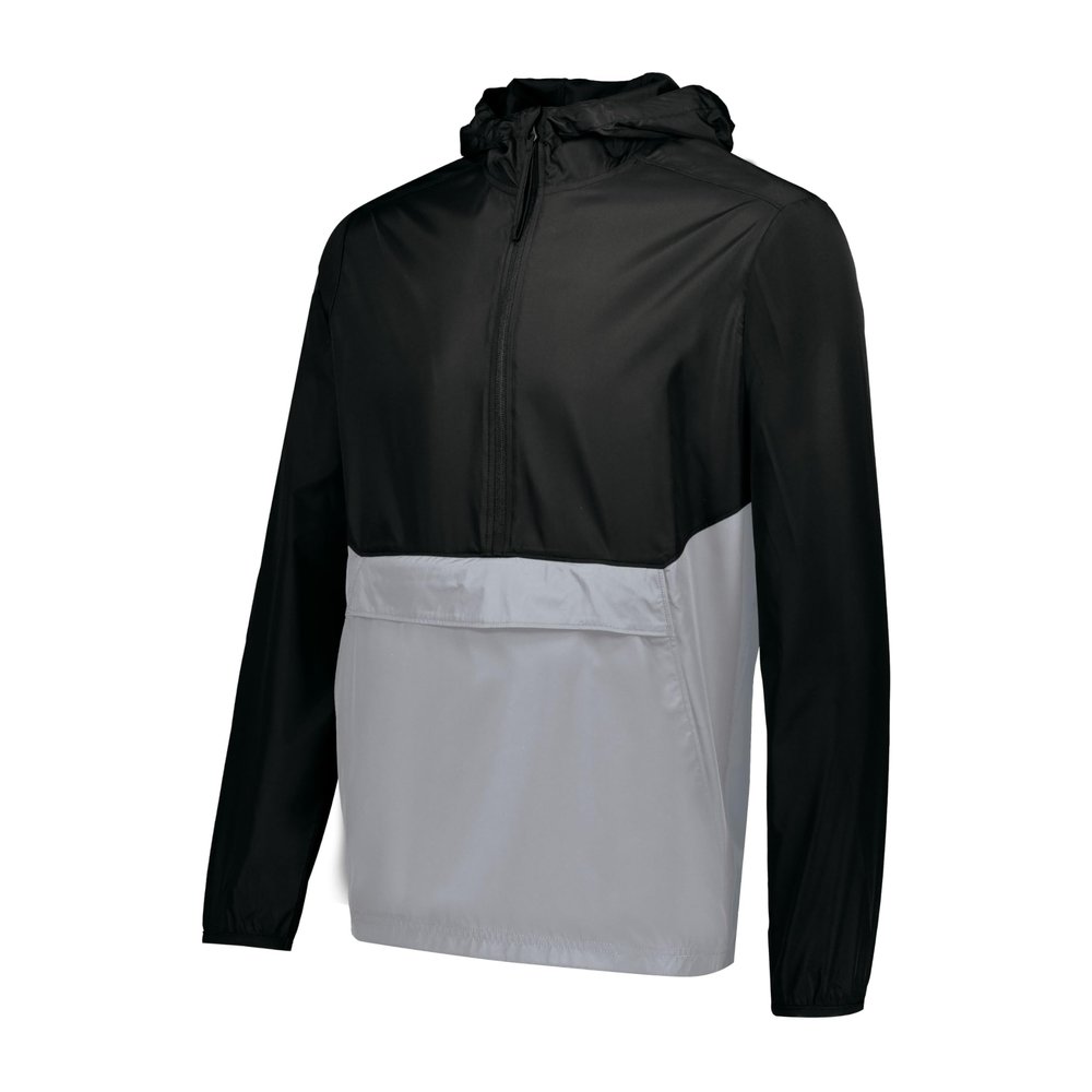 Holloway Pack Pullover, Black/Athletic Grey, XL