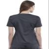 Cherokee Scrubs for Women V-Neck Scrub Top with 2 Pockets, Ultra Soft Stretch, Durable Easy Care Medical Uniform - WW612P, XXS Petite, Pewter view 4