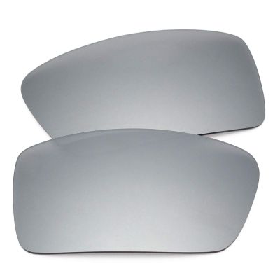 OYEX Polarized Replacement Lenses for Oakley Gascan OO9014 Sunglass - Silver Titanium Mirror