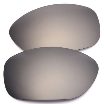 OYEX Polarized Replacement Lenses for Oakley Pit Bull OO9127 Sunglass - Silver Titanium Mirror