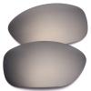 OYEX Polarized Replacement Lenses for Oakley Pit Bull OO9127 Sunglass - Silver Titanium Mirror view 1