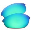 OYEX Polarized Replacement Lenses for Oakley Half Jacket Sunglass - Emerald Green Mirror view 1