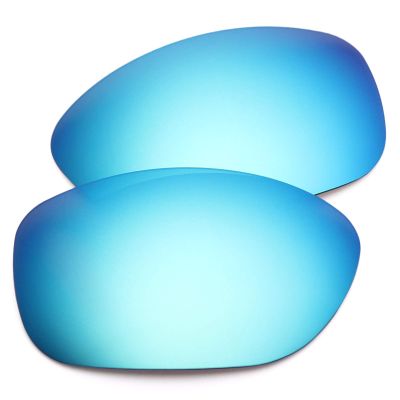 OYEX Polarized Replacement Lenses for Oakley Pit Bull OO9127 Sunglass - Ice Blue Mirror