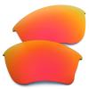 OYEX Polarized Replacement Lenses for Oakley Half Jacket XLJ Sunglass - Fire Red Mirror view 1