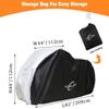 Aiskaer Bike Cover for 2 or 3 Bikes Outdoor Waterproof Bicycle Storage with Lock Hole for Mountain Road Electric Heavy Duty Bikes, Bike Tarp Ripstop Material 210D view 4