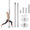 AW 9.25 FT Portable Dance Pole Kit Static Spinning Pole Dancing Pole for Home Removable 45mm Dance Pole Gym Party Club Exercise Fitness Silver, Max Load 1102 Lbs view 1