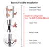 AW 9.25 FT Portable Dance Pole Kit Static Spinning Pole Dancing Pole for Home Removable 45mm Dance Pole Gym Party Club Exercise Fitness Silver, Max Load 1102 Lbs view 2
