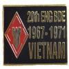 20th Engineer Brigade Vietnam LAPEL PIN OR HAT PIN - Size 1 1/8" - VETERAN OWNED BUSINESS view 1