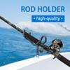 4PCS Sure Grip Steel 20 Degree Angle Rod Holder with Mounting Base Fishing Rod Holder for Boat, Ship, Yacht and More for Fishing Lovers view 3