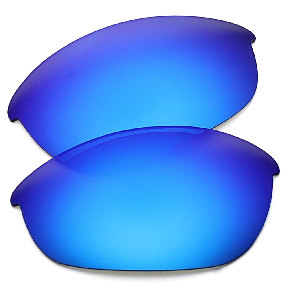 OYEX Polarized Replacement Lenses for Oakley Half Jacket Sunglass - Ice Blue Mirror