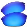 OYEX Polarized Replacement Lenses for Oakley Half Jacket Sunglass - Ice Blue Mirror view 1