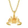 12 Zodiac Necklace Womens 3d Gold Horoscope Constellation Scorpio Pendant, Valentine's Gift for Mom/Daughter/Wife view 1