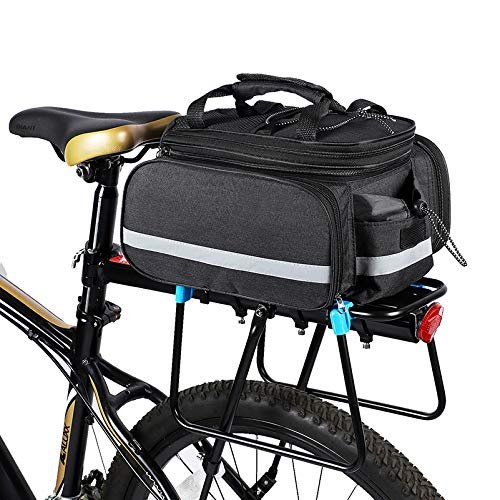 Lixada Bike Rear Bag 25L Waterproof Bicycle Pannier Bag Saddle Bag Bicycle Rear Seat Bag Bike Carrier Bag MTB Bike Rack Bag