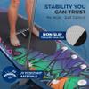 SereneLife Inflatable Stand Up Paddle Board - Wide Stable Design, Non-Slip Deck for Adults & Youth with Premium Paddle Board Accessories: Carry Bag, Dual Action Pump, Paddle, Ankle Leash - 10'6" view 4
