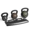 AGYH Kettlebells 3 Kettlebells And Kettlebell Racks, Home Torso And Abdomen Leg Strength Training Equipment, Non-slip Mute, 5lb/10lb/15lb view 1