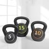 AGYH Kettlebells 3 Kettlebells And Kettlebell Racks, Home Torso And Abdomen Leg Strength Training Equipment, Non-slip Mute, 5lb/10lb/15lb view 2