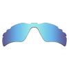 OYEX Polarized Replacement Lenses for Oakley Radar Path Vented Sunglass - Ice Blue Mirror view 1