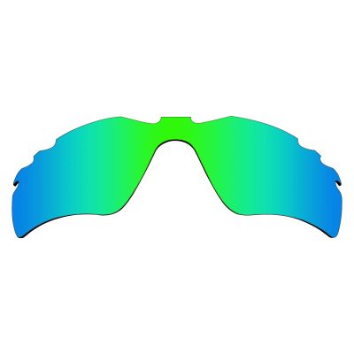 OYEX Polarized Replacement Lenses for Oakley Radar Path Vented Sunglass - Emerald Green Mirror