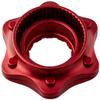KCNC Lightweight Center Lock Adapter Red Fits 12mm Through Axle 6061 Aluminum view 2