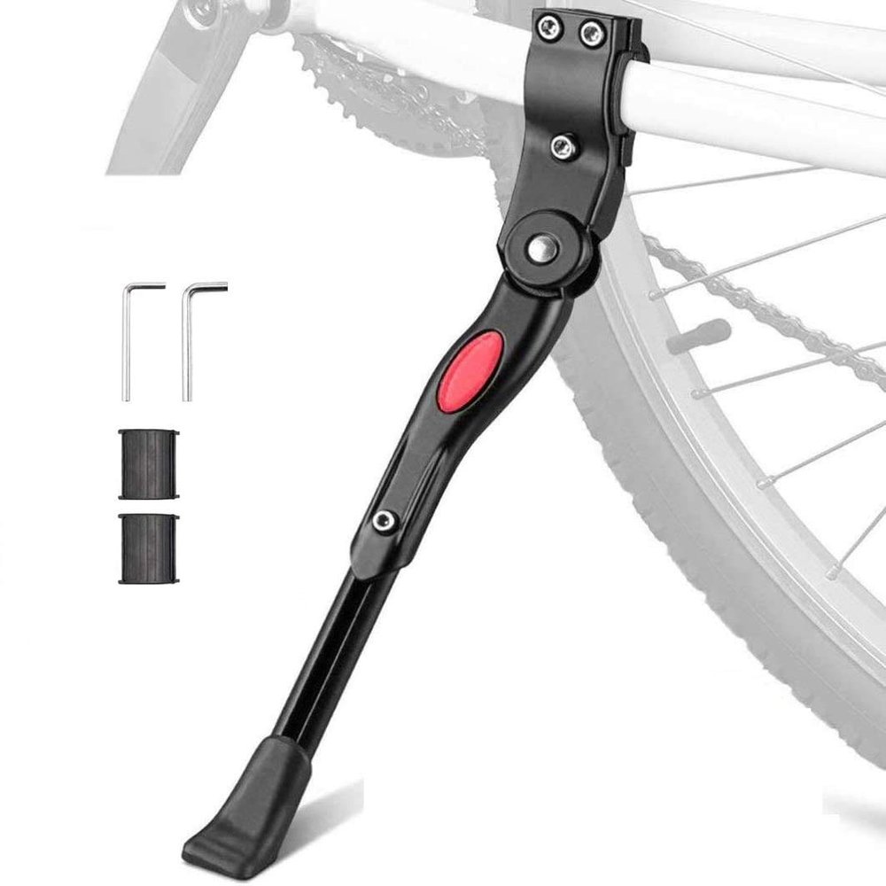 FUMIFY Bicycle Kickstand Aluminum Alloy Kickstand Adjustable Bike Side Stand Cycling Accessories f for 16 18 20 Inch Bicycles Kickstands for Mountain Bike Road Bike 16-20 Inch Bicycles Adult