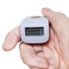 Arvakr Rechargeable Silent Finger Counter 6 Channels Digital Tasbih Tally Clicker with LED for Prayer Knitting Sports Gift White view 1