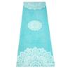 yogadesignlab | The HOT Yoga Towel | Premium Non Slip Colorful Towel | Eco Printed + Quick Dry + Mat Sized (Mandala Turquoise,) view 3
