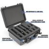 CASEMATIX 16" Customizable 4 Pistol Multiple Pistol Case - TSA Approved Waterproof & Shockproof Hard Gun Cases for Pistols, Magazines and Accessories -Case for Pistols with Two Layers of 2" Foam view 3