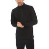 100% Merino Wool Men's Expedition Weight Quarter Zip - Moisture Wicking Sweater - Black - Medium view 4