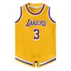 Outerstuff Anthony Davis Los Angeles Lakers #3 Infants Yellow Icon Edition Bodysuit Romper Jersey (24 Months) view 1