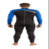 Cressi Lido Long 2 mm Man Monopiece Wetsuits, Black/Blue, XL view 3