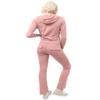 J.LOVNY Womens Comfy French Terry Hoodie and Sweatpants Training Tracksuit Set Mauve view 2