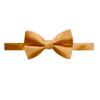 Spring Notion Men's Solid Color Satin Microfiber Bow Tie and Hankerchief Set Mustard view 2