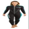 Cressi Lido Long 2 mm Lady Monopiece Wetsuits, Black/Aquamarine, M view 1