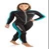 Cressi Lido Long 2 mm Lady Monopiece Wetsuits, Black/Aquamarine, M view 2