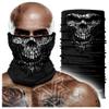 Skull Face Mask Bandanas, Neck Gaiter, Headwear, Magic Scarf, Headband for dust sun wind (Silver006) view 3