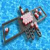 Case Club Floating Battleship Beer Pong (2" Thick Foam) view 3