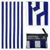 Elite Trend Microfiber Beach Towel for Adults with Bag - Extra Large 78x35 inch Lightweight Sand Free Quick Dry Towel for Travel, Swimming, Yoga, Camping (Cabana Navy) view 1