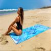 Elite Trend Microfiber Beach Towel for Adults with Bag - Extra Large 78x35 inch Lightweight Sand Free Quick Dry Towel for Travel, Swimming, Yoga, Camping (Sea Turtle) view 3
