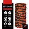 Fishing Mask - Camo Neck Gaiter Face Mask for Men & Women - Sun Protection Face Cover - Bandana, Scarf (Orange Tiger Stripe) view 2